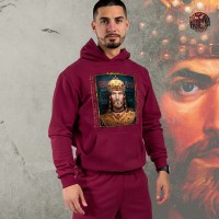 CAR DUŠAN - Duks sa kapuljačom burgundi CAR DUŠAN - Duks sa kapuljačom burgundi