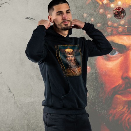 ЦАР ДУШАН - Дукс са капуљачом црни