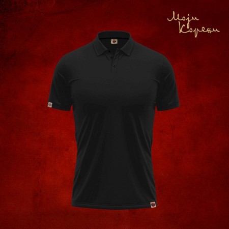 МК класика - Поло мушка мајица црна