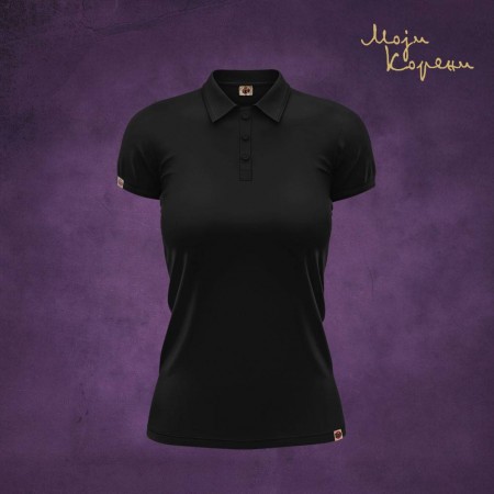 МК класика - Поло женска мајица црна