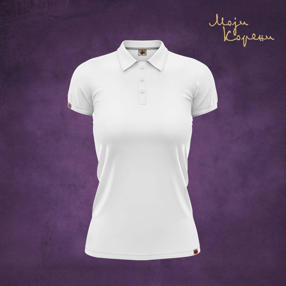 MK klasika - Polo ženska majica bela