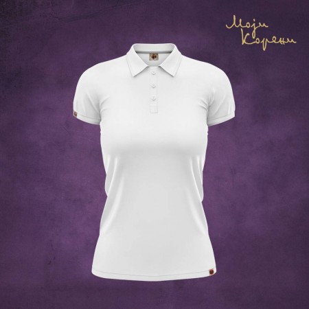 МК класика - Поло женска мајица бела