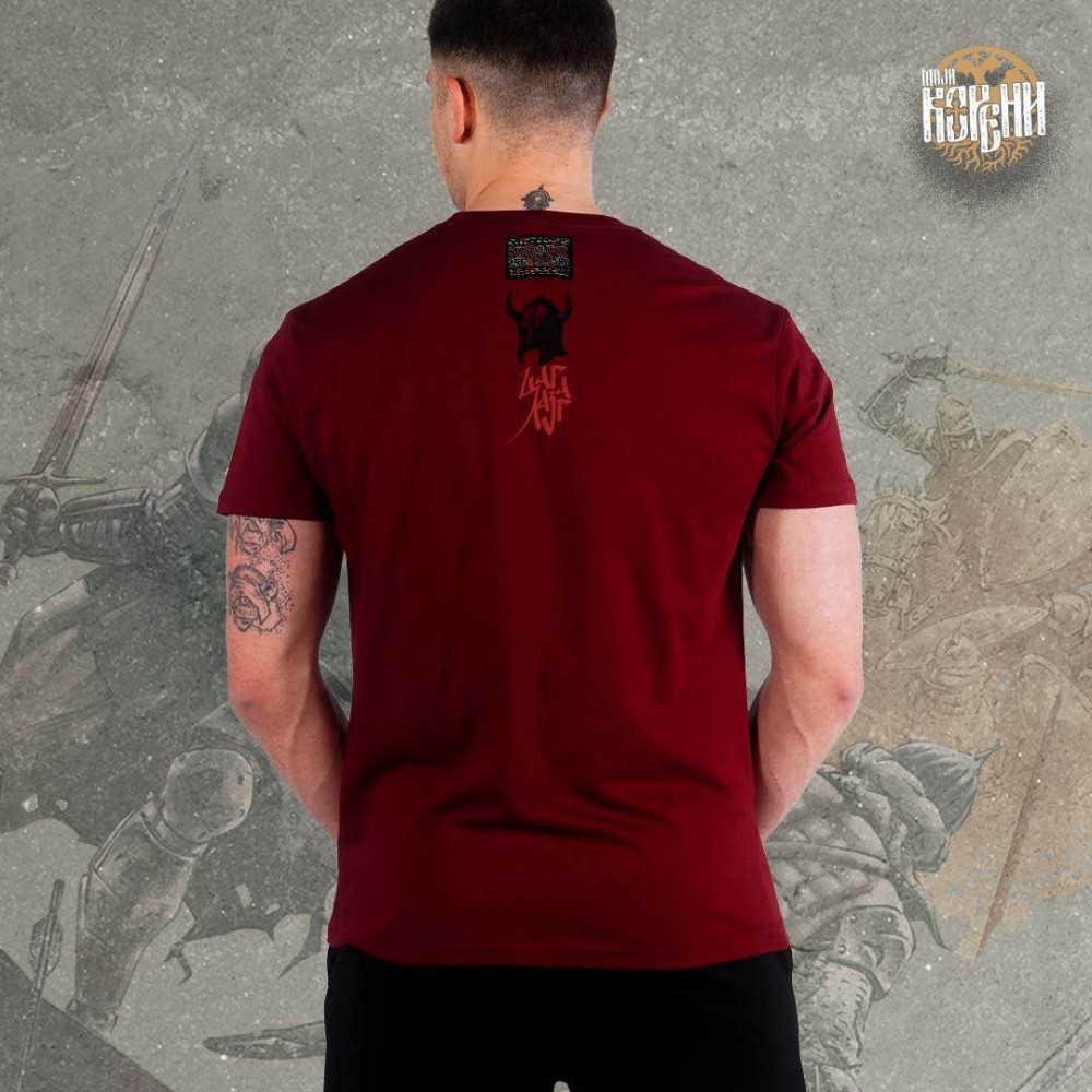 KNEZ LAZAR - Premijum muška majica bordo
