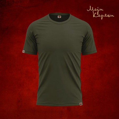 МК класика - Премиjум мушка мајица маслинаста