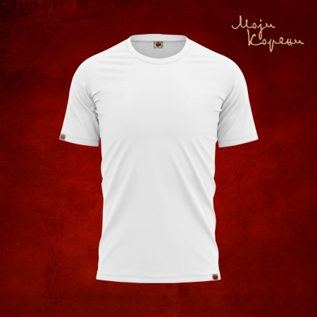 МК класика - Премиjум мушка мајица бела 