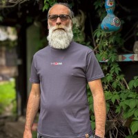 MK slovo - Princip -Premijum muška majica - tamno-siva