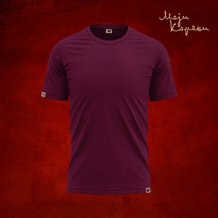 МК класика - Премиjум мушка мајица бургунди