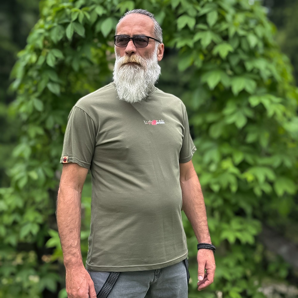 MK slovo - Princip - Premijum muška majica - maslinasta